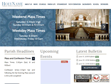 Tablet Screenshot of holynamecoffeyville.org